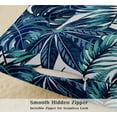 thumbnail image 4 of Vargottam Cotton Cushion Covers Set of 4 - 18x18 Inch, Tropical Print, Double-Sided Printed Throw Pillow Covers with Hidden Zipper - No Filler - Blue, 4 of 7