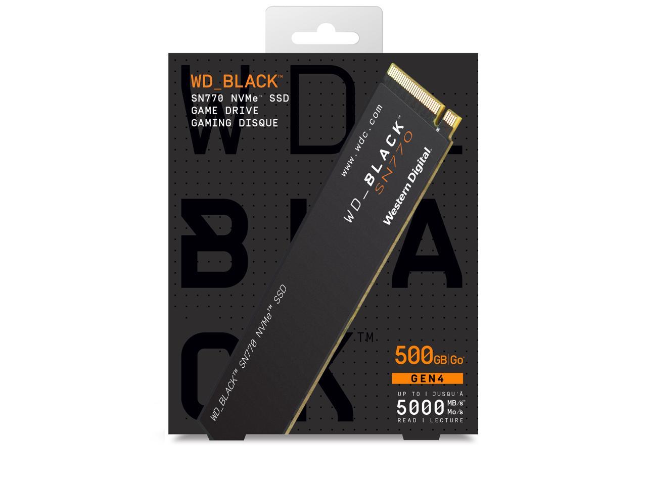 Western Digital WD_BLACK SN770 M.2 2280 500GB PCIe Gen4 16GT/s, up to 4 Lanes Internal Solid State Drive (SSD) WDS500G3X0E - image 5 of 20