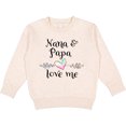 thumbnail image 2 of Inktastic Nana and Papa Love Me Heart Grandchild Toddler Sweatshirt, 2 of 4