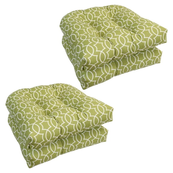 Blazing Needles 19-inch U-Shaped Dining Chair Cushions (Set of 4)  93184-4CH-OD-192