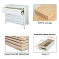 thumbnail image 6 of Kaivan 3 Drawers Dresser, Solid Wood Dresser of Drawers with Storage for Bedroom, White Finish, 6 of 11