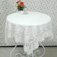 thumbnail image 2 of AUQ Table Cloth Elegant Lace Tablecloth for Dining Table,Breathable Square Tablecloth with Exquisite Handcrafted Design,Versatile for Round Square and Oval Tables, 2 of 4