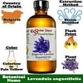 thumbnail image 2 of Bulgarian Lavender Essential Oil - 4 oz - GC/MS Tested - Skin Safe - Supplied in 4 oz. Amber Glass Bottle with Black Phenolic Cone Lined and Safety Sealed Cap, 2 of 5