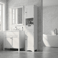 thumbnail image 5 of Aiho Bathroom Storage Cabinet, White Linen Cabinet, Narrow Tall Cabinet Storage Tower with Door ,Drawer and Open Storage - White, 5 of 8