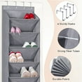 thumbnail image 4 of Daiosportswear Over the Door Shoe Organizer Bag, Multi-Tiered Storage Solution, 51.6x16.9in, Space Saving, Non-Woven Fabric, Hanging Storage Bag for Closet, Apartment Essentials, Boot Organizer, 4 of 6