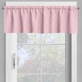 thumbnail image 4 of Ambesonne Pink Valance & Curtain, Hearts Hexagons Abstract Art, 55"x36", Pale Rose Blush, 4 of 7