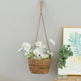 thumbnail image 5 of Wind Rattan Hanging Basket | Wall-Mounted Storage Flowerpot | Grass Garden Planter with Rope | Space-Saving Decorative Indoor Outdoor Organizer | 1 Pack | Ideal Home Balcony D茅cor, 5 of 9