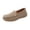Khaki, variant on Willtoo Womens Loafers Casual Platform Slip-On Flats Comfortable Wide Toe Non Slip Walking Shoes for Daily Commute
