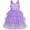 Purple, variant on Girls Dress Cat Face Black Tower Ruffle Dancing Party 8
