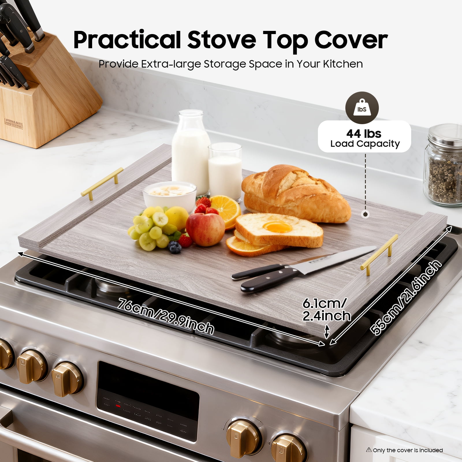 Miumaeov Stove Top Cover for Electric Stove,Noodle Board Stove Covers,Gas Stove Burner Covers Stove Cover Cutting Board,Kitchen Sink Cover for Counter Space
