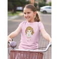 thumbnail image 2 of Girl With A Pet Fish T-Shirt Juniors -Image by Shutterstock,  x-Large, 2 of 4