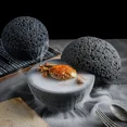 thumbnail image 2 of Japanese Planet Volcanic Stone Artistic Conception Dish Pendulum Seafood Sushi Sashimi Ice Plate Smoke Plate Hotel Tableware (S), 2 of 6