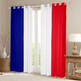 thumbnail image 2 of Manfei France Flag Blackout Curtains Set of 2 (52x84 Each),Blue White Red Curtain, 2 of 7