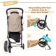 thumbnail image 5 of Pet Dog Cat Stroller Carrier Ultra Lightweight Travel Stroller Compact 360 Rotation Wheel Collapsible Puppy Buggy and Dog Prams ShopWise Round, 5 of 9