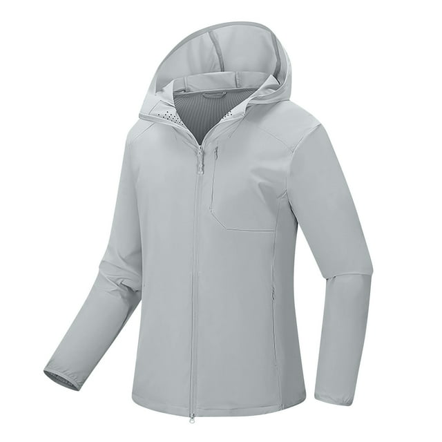 Soki Veste de Pluie Femme Légère Imperméable avec Capuche Veste de Cyclisme Coupe-Vent