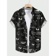 thumbnail image 2 of Camisa hawaiana con estampado de ovni y cohete para hombres y mujeres, blusa con estampado 3D de abstracción artística, camisas hawaianas holgadas de manga corta con solapa para niños, 2 of 5