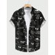 thumbnail image 2 of Camisa hawaiana con estampado de ovni y cohete para hombres y mujeres, blusa con estampado 3D de abstracción artística, camisas hawaianas holgadas de manga corta con solapa para niños, 2 of 5