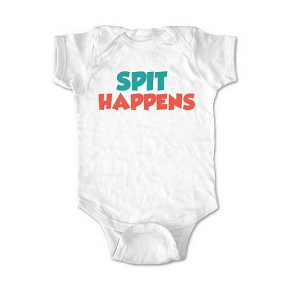 Spit happens - wallsparks cute & funny Brand - baby one piece bodysuit - Great baby shower gift!