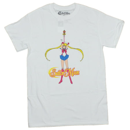 Sailor Moon Mens  T-Shirt -  Sailor Moon Calling on The Power of the Wand