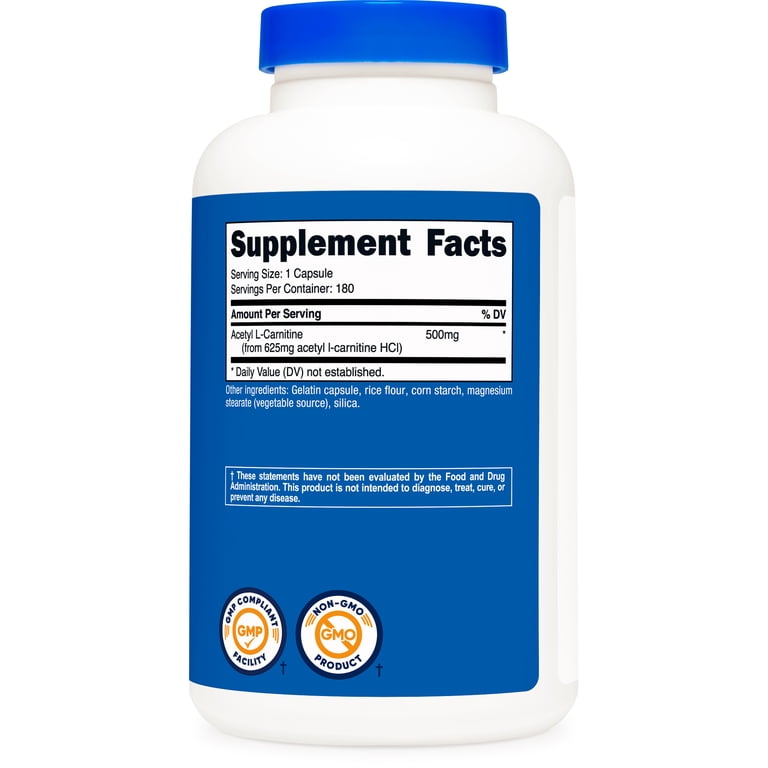 acetyl l carnitine and magnesium Nutricost, L-Carnitine Supplement, 180 Capsules, 500mg CATHY DOLL L-Glutathione Magic Packaging:300ml Melanin Content