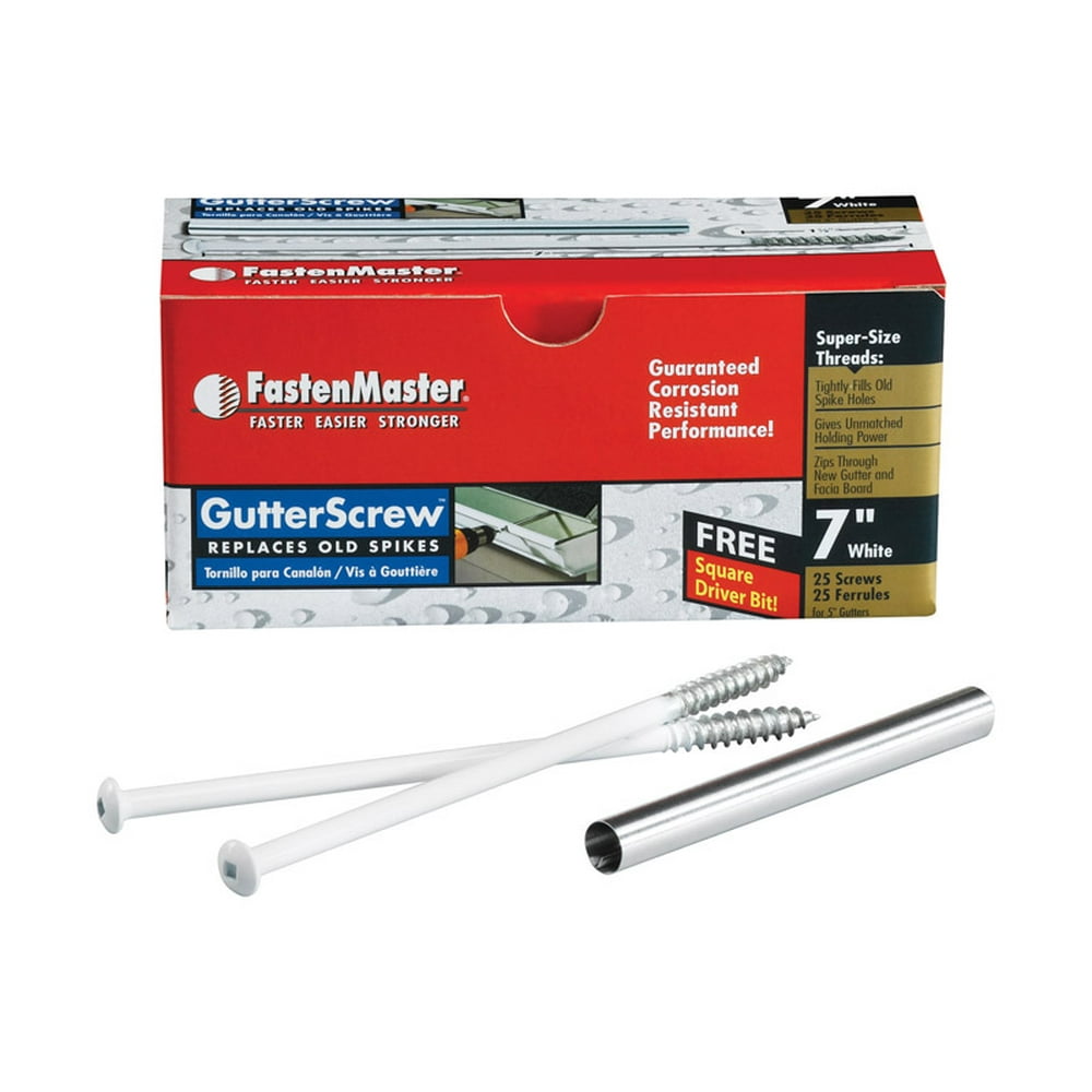GUTTER SCREWS BRN 7"L