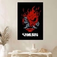 thumbnail image 2 of Cyberpunk 2077 Poster Samurai Logo Poster Gaming/ Game Poster Poster Size 24''x36'' The Golden Shop, 2 of 5