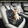 thumbnail image 5 of Dog Car Seat, Waterproof and Portable Pet Booster Carrier Seat, with Clip-On Safety Leash and PVC Support Pipe, Foldable Pet Car Basket, Suitable for Small and Medium Pets up to 22lbs, Black, 5 of 6