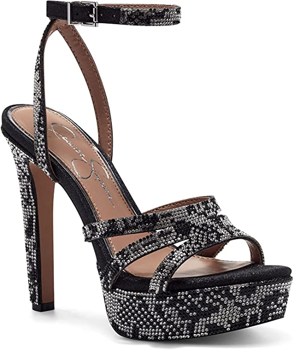 Black rhinestone pumps Clearance