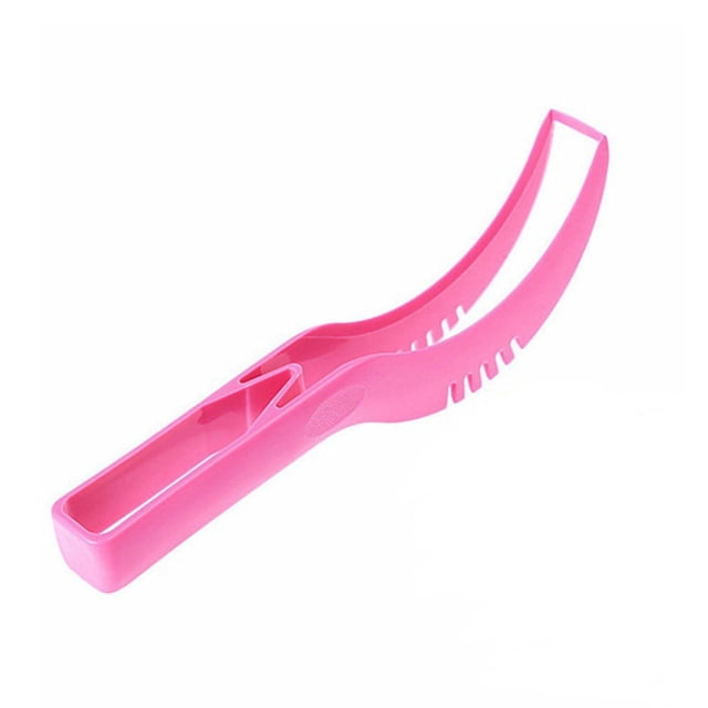 Cortador de sandía de plástico multifuncional, cortador de frutas de plástico con mango largo, utensilio de cocina para frutas.