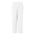 thumbnail image 4 of KPOPLK Cargos Pants Women Low Waist Short Jeans Pants for Women Ladies Capri Pants Pull On Stretch Summer Linen Pants for Women 2024 Home Pants Women Cotton Size L,White, 4 of 8