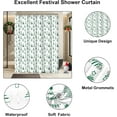 thumbnail image 2 of Christmas Shower Curtain, Green Christmas Tree Shower Curtains for Bathroom Decor, White Green Winter Holiday Shower Curtain, Merry Christmas Xmas Pine Fabric Cloth Bath Curtain, 72 x 72 Inch, 2 of 6