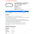 thumbnail image 2 of Camshaft Timing Belt - Compatible with 2002 - 2003 Saturn Vue 3.0L V6, 2 of 2