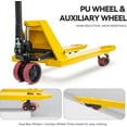 thumbnail image 6 of HPDAVV Pallet Jack Truck 6,600 LBS Capacity, 48'' x 27'' Forks Manual Pallet Jack Truck, Suit for Warehouse, Workshop, Dock, Factory, 6 of 8
