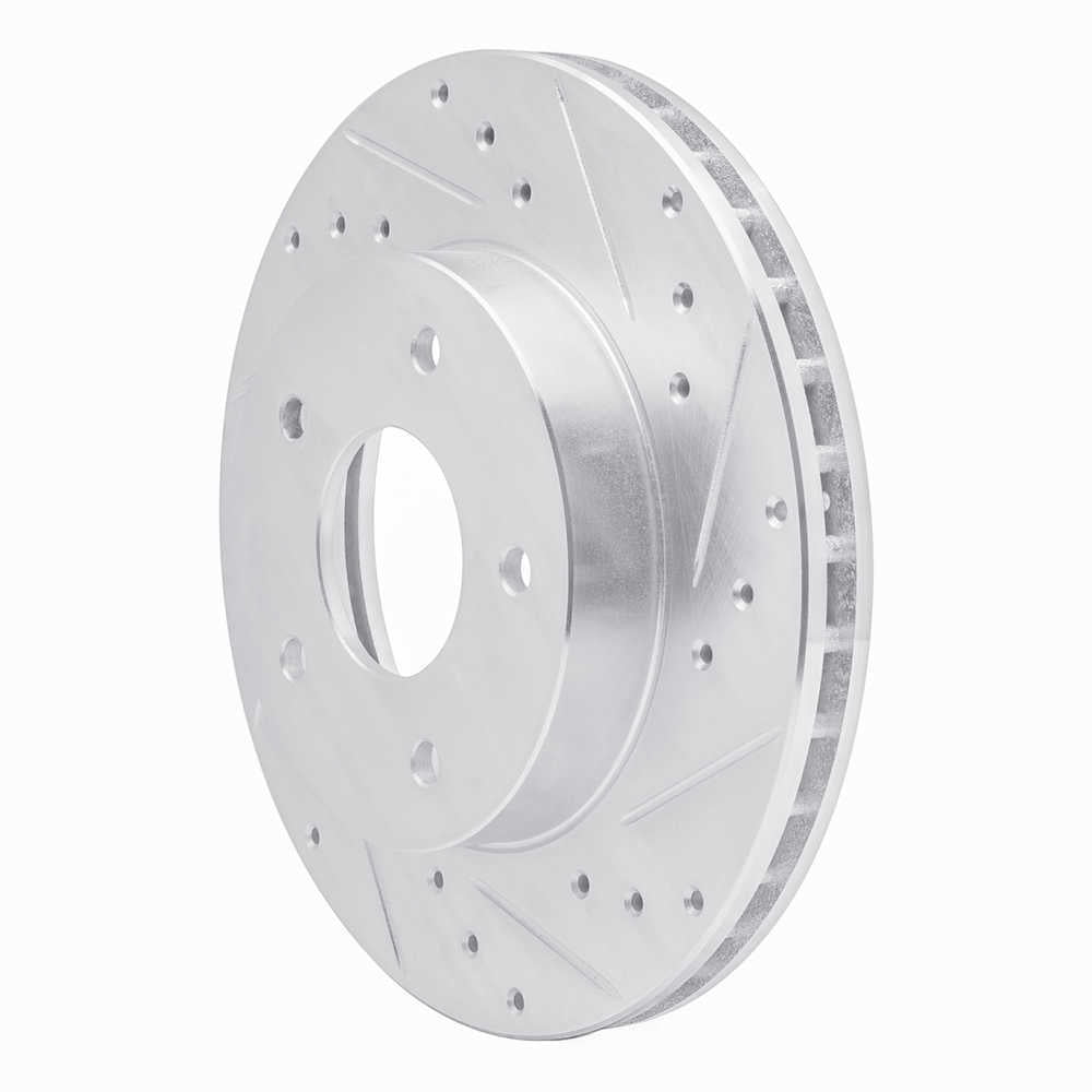 Dynamic Friction Company 631-52004R DFC Brake Rotor - Drilled And Slotted - Silver