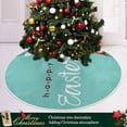 thumbnail image 6 of FMSHPON Easter Tree Skirt Colorful Eggs Bunny Xmas Christmas Tree Skirt Stand Mat for Holiday Party Decoration Indoor Outdoor 48 inches, 6 of 6