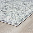 thumbnail image 5 of Traditional 5x8 Area Rug (5'3'' x 7'3'') Floral Gray, Teal Living Room Easy to Clean, 5 of 8