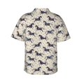 thumbnail image 3 of Daiia Horse Hawaiian Shirt for Men Gentle Cotton Regular Short Sleeve Casual-X-Large, 3 of 9
