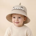 thumbnail image 2 of Kids Upf 50+ Sun Hat with Neck Flap Lightweight Breathable Mesh Fisherman Cap for Boys Girls Summer Outdoor Beige 8 Months-24 Months, 2 of 4