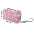 thumbnail image 2 of Unique Bargains 1 Pc Women Portable Rabbit Sequin Makeup Bag for Travel Vacation Wedding PU Rose Red, 2 of 3