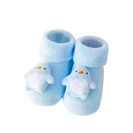 

Qufokar Toddler Bath Slippers Girl Shoes 7C Autumn And Winter Comfortable Baby Toddler Shoes Cute Cartoon Animal Penguin Children Cotton Warm Breathable Non Slip Floor