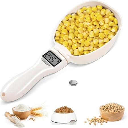 Electronic Measuring Cup 800g/1g High Precision, Electronic Kitchen Scoop with LCD Display & 5-Unit Conversion (g/ml/cup/fl oz/oz), for Baking Cooking Coffee Pet Food Measuring