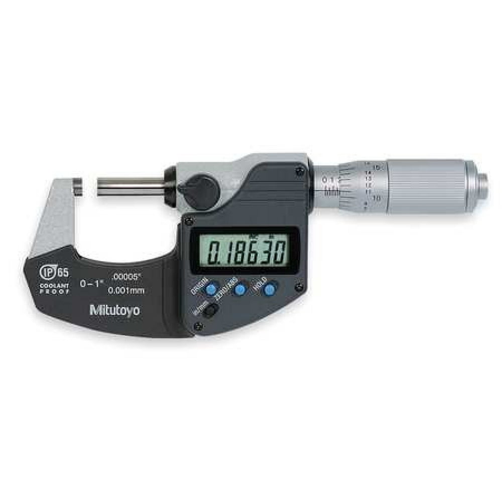MITUTOYO 29334830 Digital Micrometer,0 to 1",Waterproof