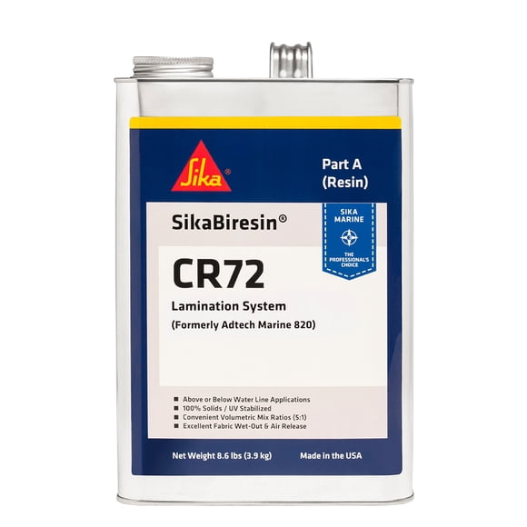 Sika 607393 Sika Sikabiresin CR72 - Ambre Pâle - 1 Gallon