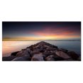 thumbnail image 2 of Long Stone Bridge into Beautiful Sea - Large Seashore Canvas Print, 2 of 3