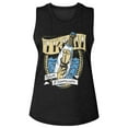 thumbnail image 1 of Train Message In A Bottle Black Women's Muscle Tank Top T-Shirt, 1 of 2