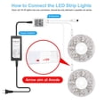 thumbnail image 3 of DAYBETTER LED Strip Light 32.8ft 5050RGB Color Changing,with 44 Key Remote and 12V Power Supply,for Bedroom,Kitchen,Bar,Party,Room Decor(2 Rolls of 16.4ft), 3 of 8