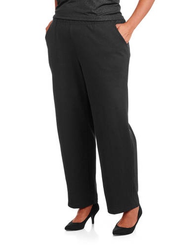 white stag knit pants plus size