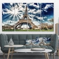 thumbnail image 1 of Magnifique Vue Tour Eiffel de Paris - Art sur Toile de Photographie Skyline, 1 of 3