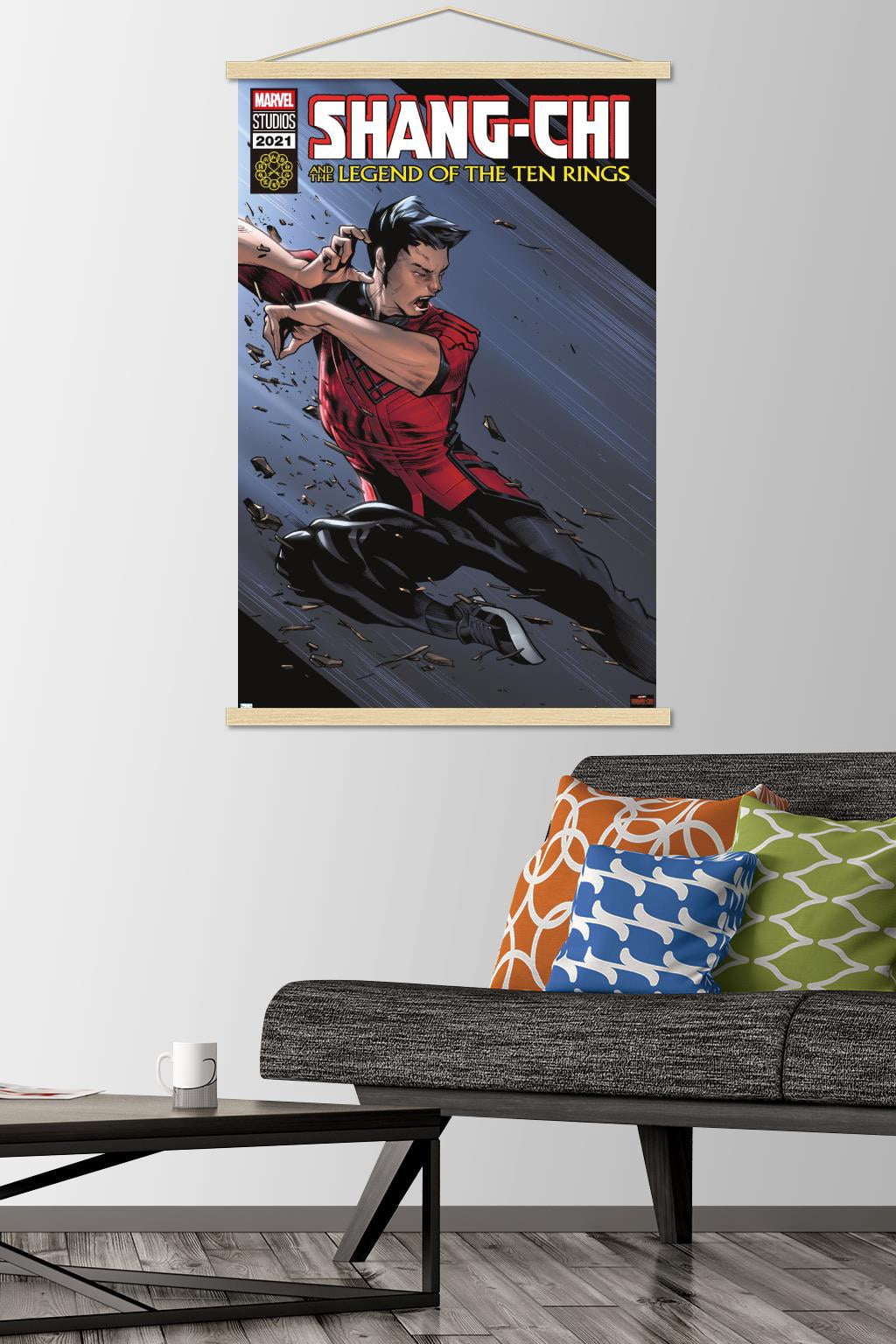 Marvel Shang-Chi and the Legend of the Ten Rings - Attack Wall Poster with Magnetic Frame, 22.375" x 34"