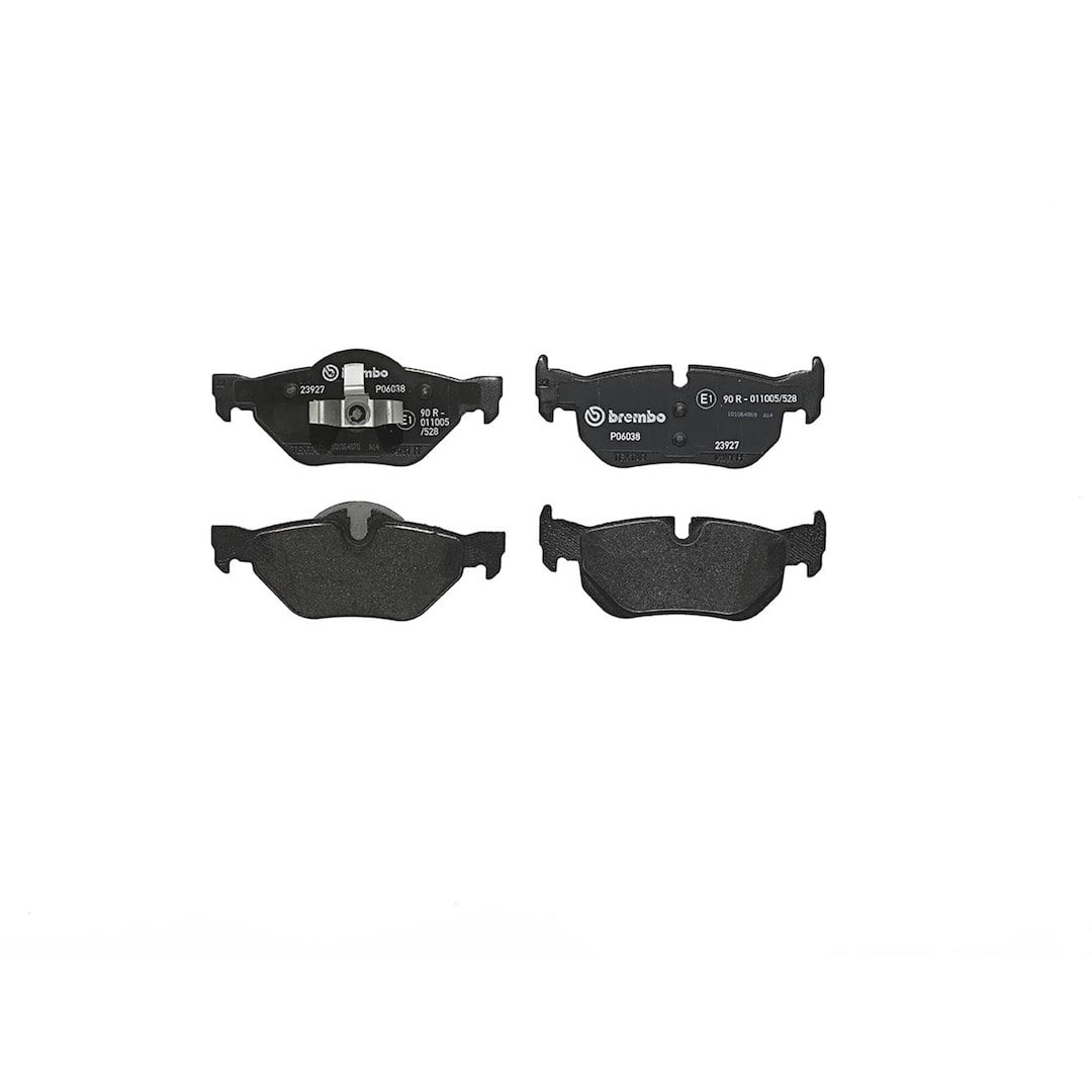 Brembo KT04043; Brake Kit; Low-Metallic Brake Pads; 300 Millimeter UV Coated Vented High Carbon Cast Iron One Piece Rotor; With Rotors/ Pads/ Pad Shims/ Anti-Rattle Spring/ Mounting Hardware